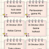 Jadual Aktiviti Oktober 2024